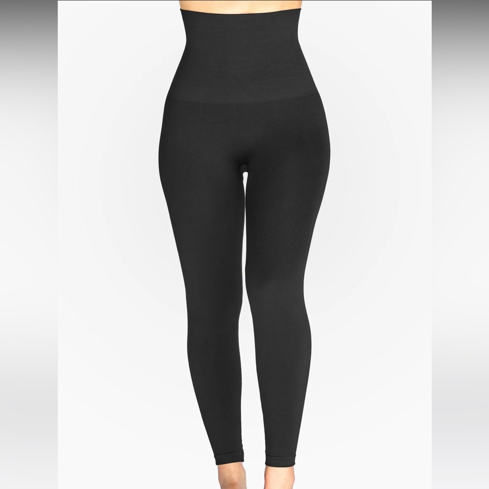 Belly Bandit Mother Tucker Post Partum Compression Leggings Black Size Small